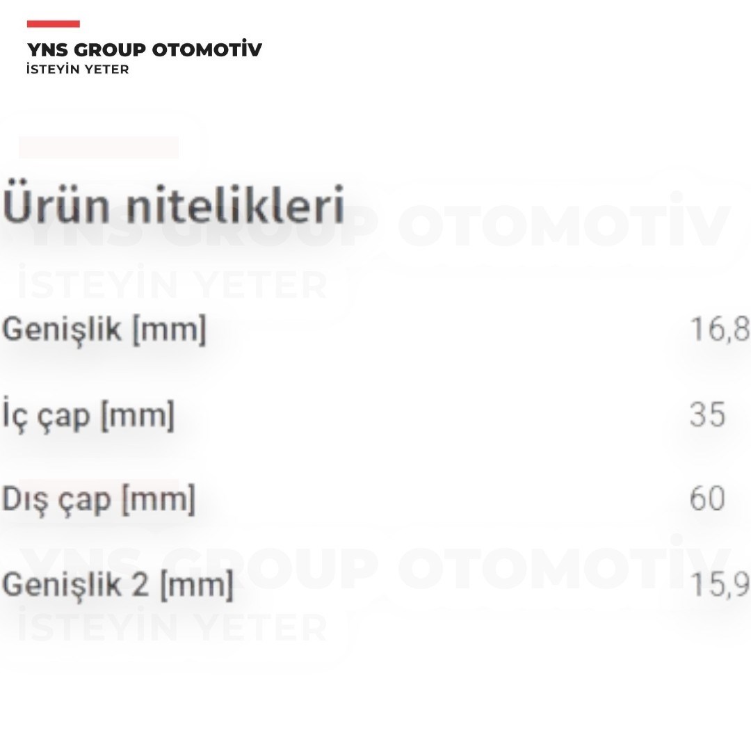 Chevrolet Spark 05- Daewoo Matiz 05- 0.8 - 1.0 cc Ön Porya (Teker) Rulmanı Seti (İç + Dış Rulman + Keçe) Yns - 96285525