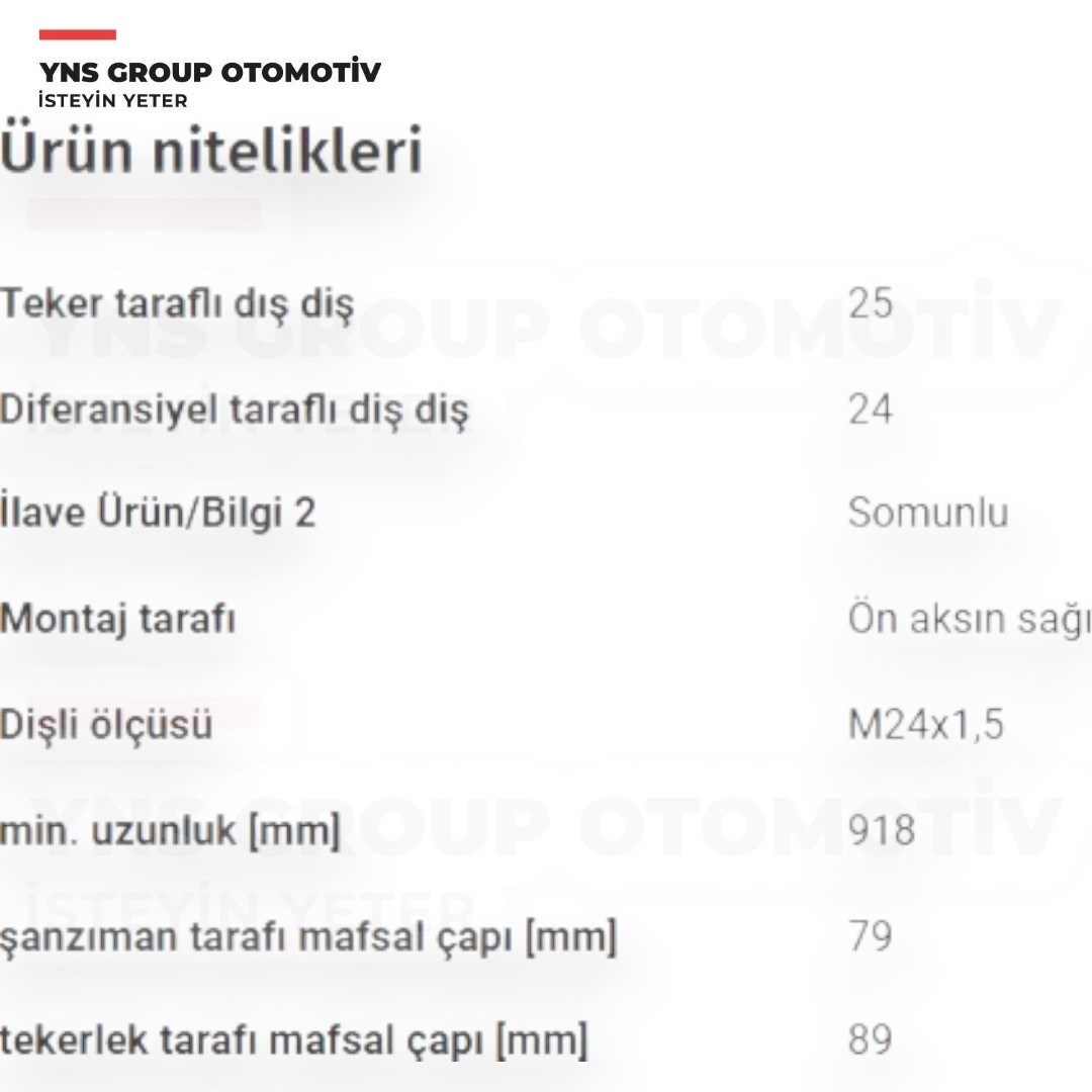 Citroen Berlingo 08- C4 04- Peugeot P307 00- Partner 08- 1.4 - 1.6 Hdi Ön Aks Mili Komple Sağ Febi - 181272 / 3273ae