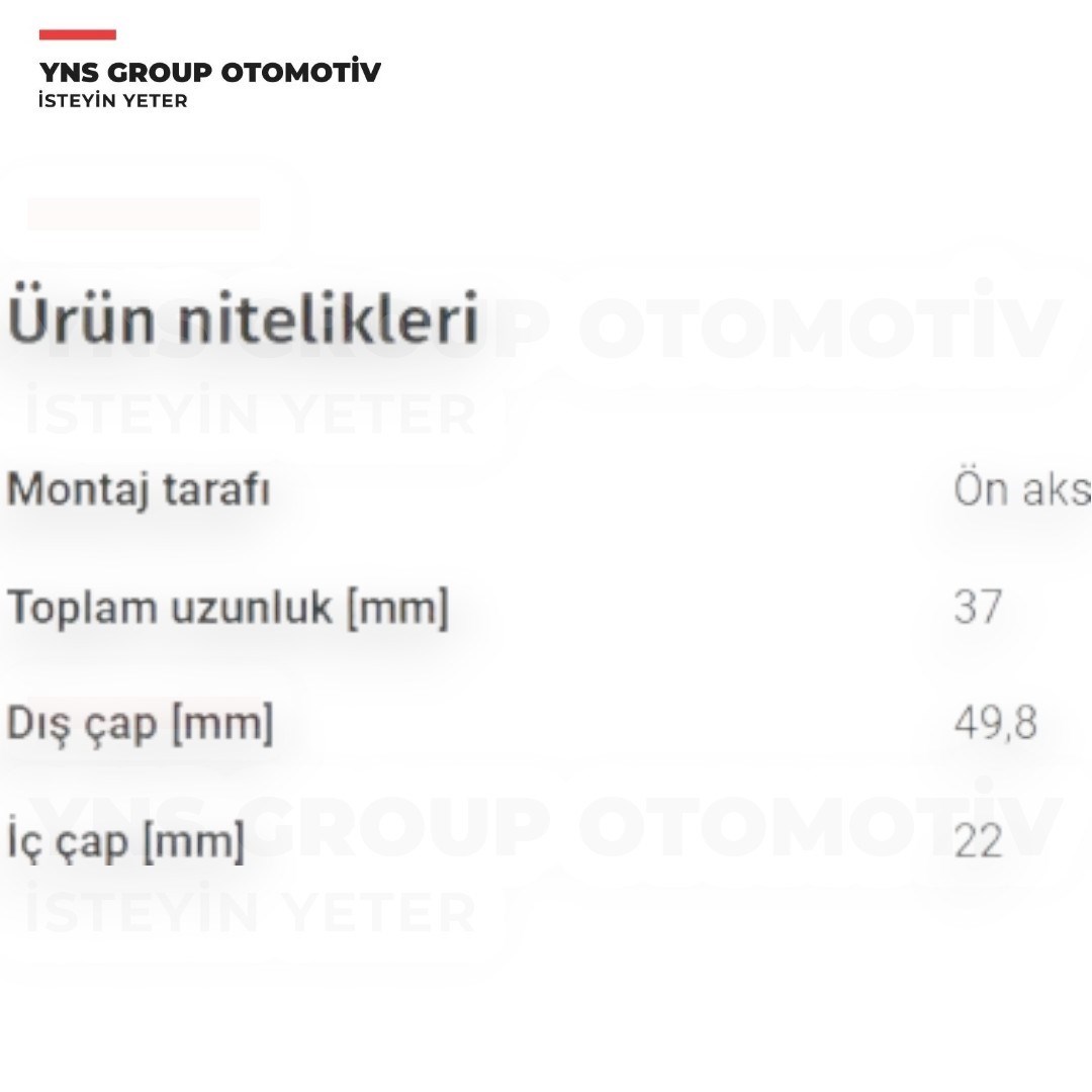 Citroen C-Crosser C4 Aircross 12- Mitsubishi Asx 10- Lancer 10- Outlander 07-22 Peugeot P4007 07-13 P4008 12- Ön Viraj Demir Orta Lastiği Corteco - 49363593 / 4056a079