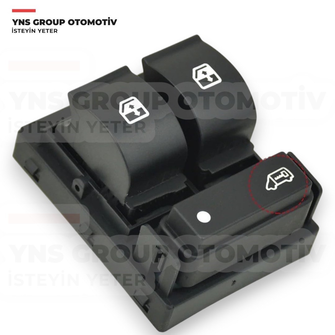 Citroen Jumper 15-23 Fiat Doblo 10- Ducato 06- Peugeot Boxer 06-23 Ön Cam Açma Düğmesi (Anahtarı) Sol (Çerçevesiz - Merkezi Kilitli) Yns - 735487423