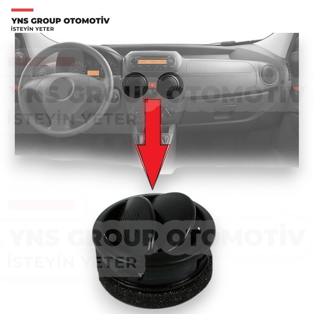 Citroen Nemo Fiat Fiorino Peugeot Bipper 07- Kalorifer Havalandırma Difüzörü (Izgarası) Orta (Küçük) Sağ - Sol Yns - 735460869