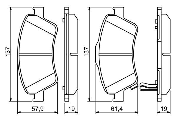 Corolla Auris 07-12 1,4 D4-d Dizel Ön Fren Balatası