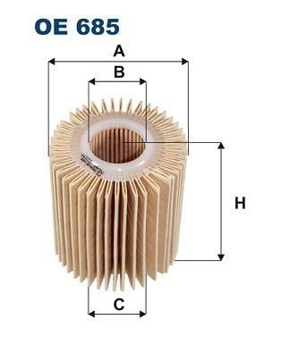Corolla Auris Rav-4 Avensis 06- 2,0 - 2,2 Dizel D4-d Yağ Filtresi Elemanı