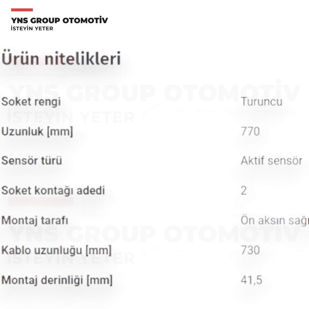 Honda Crv 01-10 Ön Abs Sensörü Sağ Japanparts - Abs437 / 57450s9a013