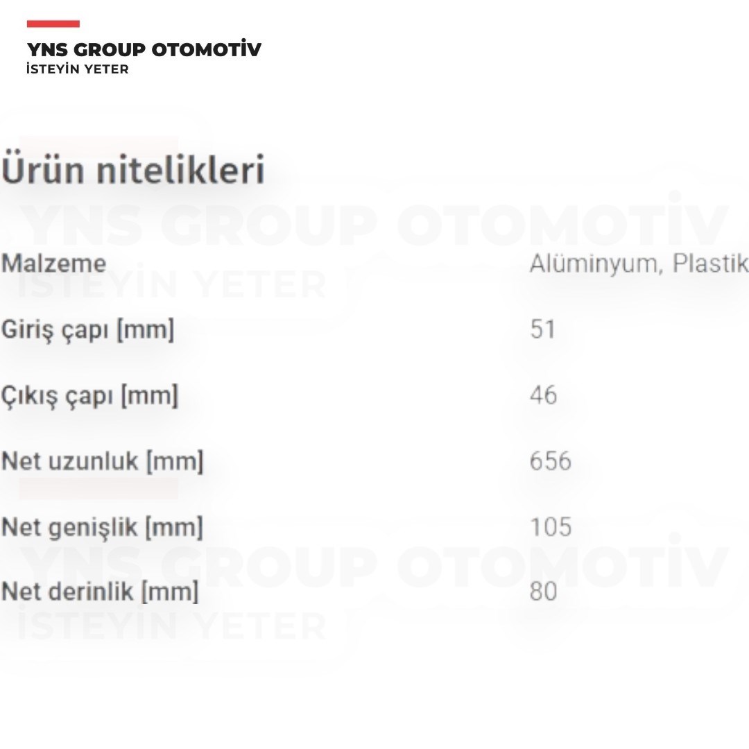 Dacia Duster 10-18 Turbo Intercooler Radyatörü Kale - 345090 / 8200880552