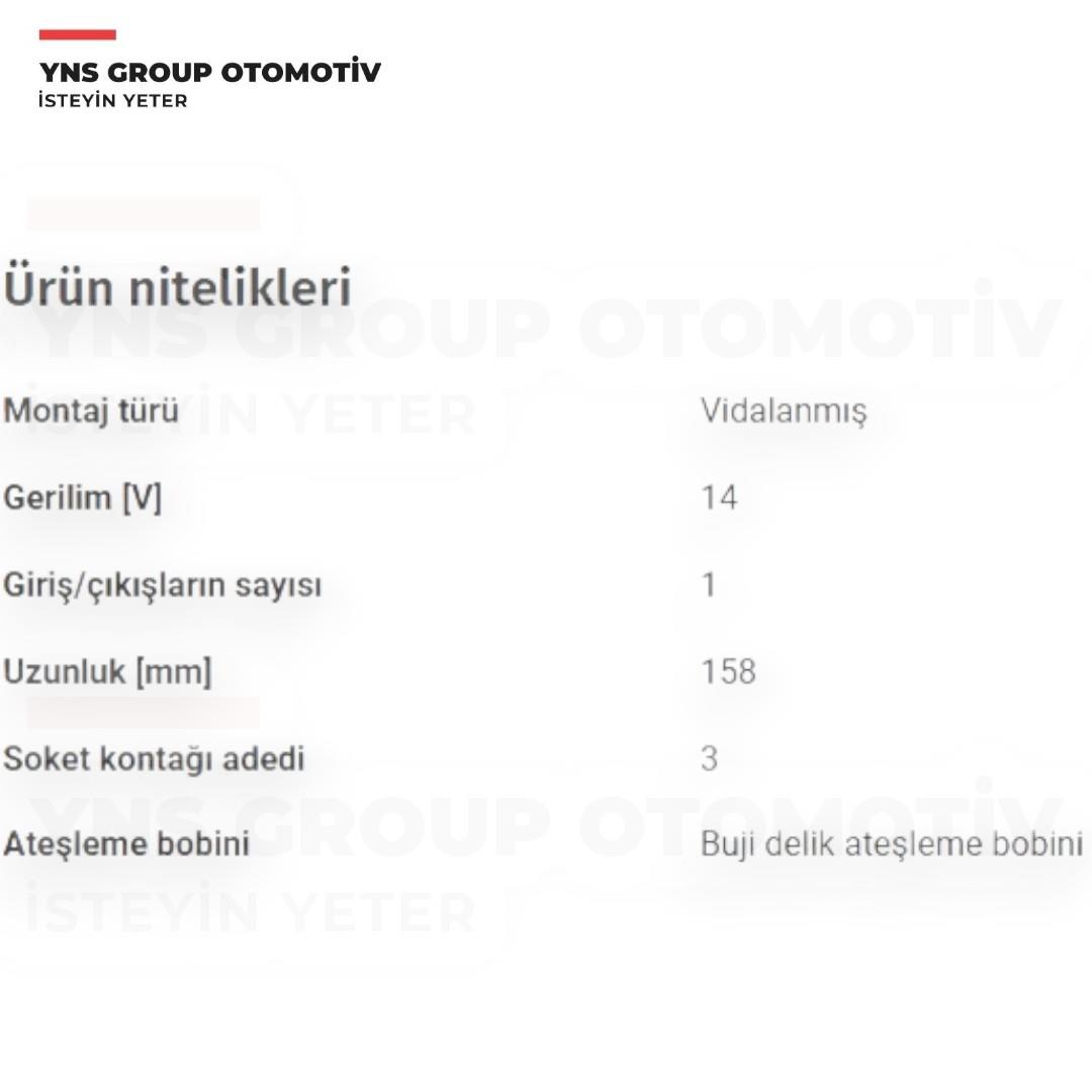 Daihatsu Terios 00-05 Sirion 03- Yrv 01- 1.3 cc Ateşleme Bobini (Kalem) Yns - 9004852130
