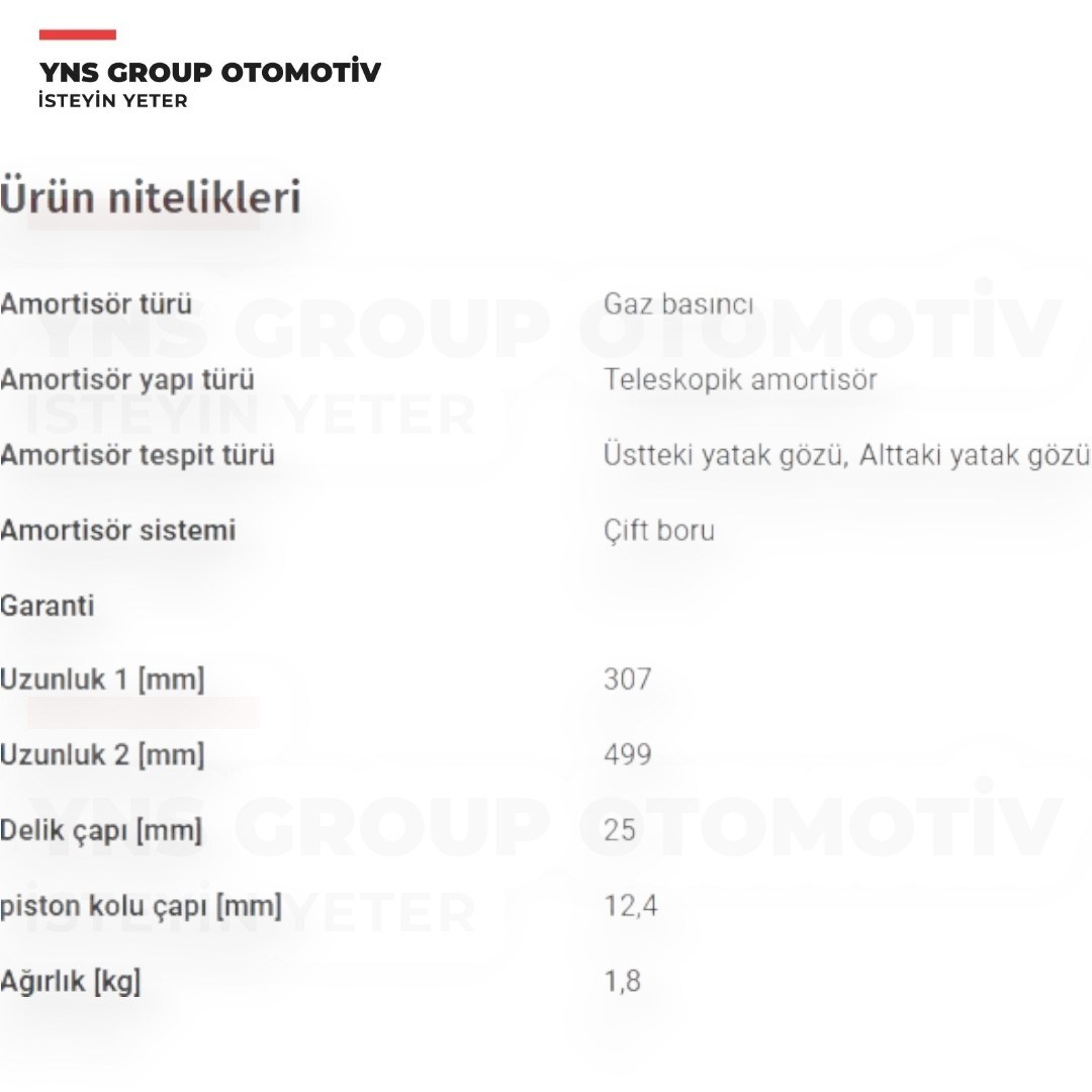 Daihatsu Terios 05-12 Arka Amortisör (Sağ = Sol) Dj Parts - Ds1038gt / 40531b4010