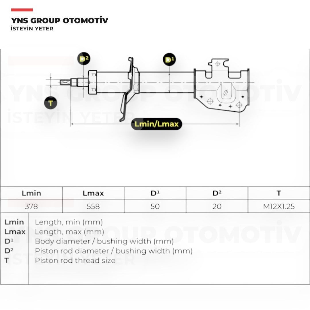 Daihatsu Terios 05-12 Ön Amortisör (Sağ = Sol) Dj Parts - Ds3150gs / 48510b4020