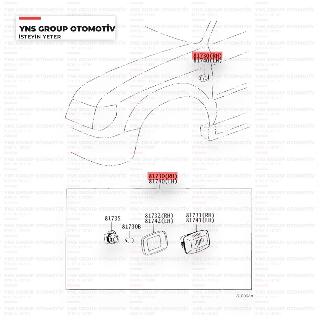 Daihatsu Terios 05-12 Ön Çamurluk Sinyali Sağ Orjinal - 0381730b2020