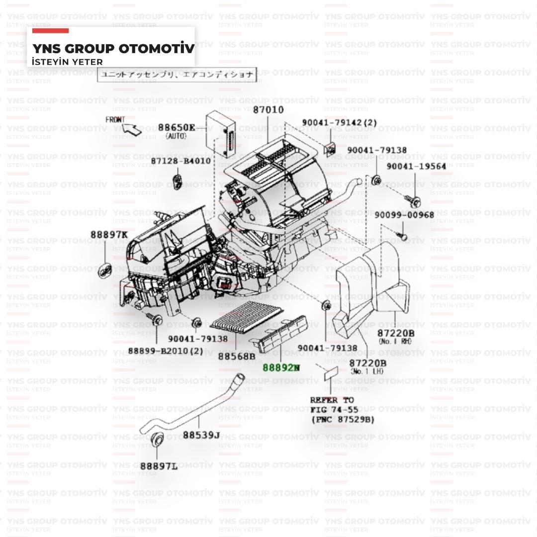 Daihatsu Terios 05-12 Polen Filtresi Kapağı Orjinal - 0388892b4010