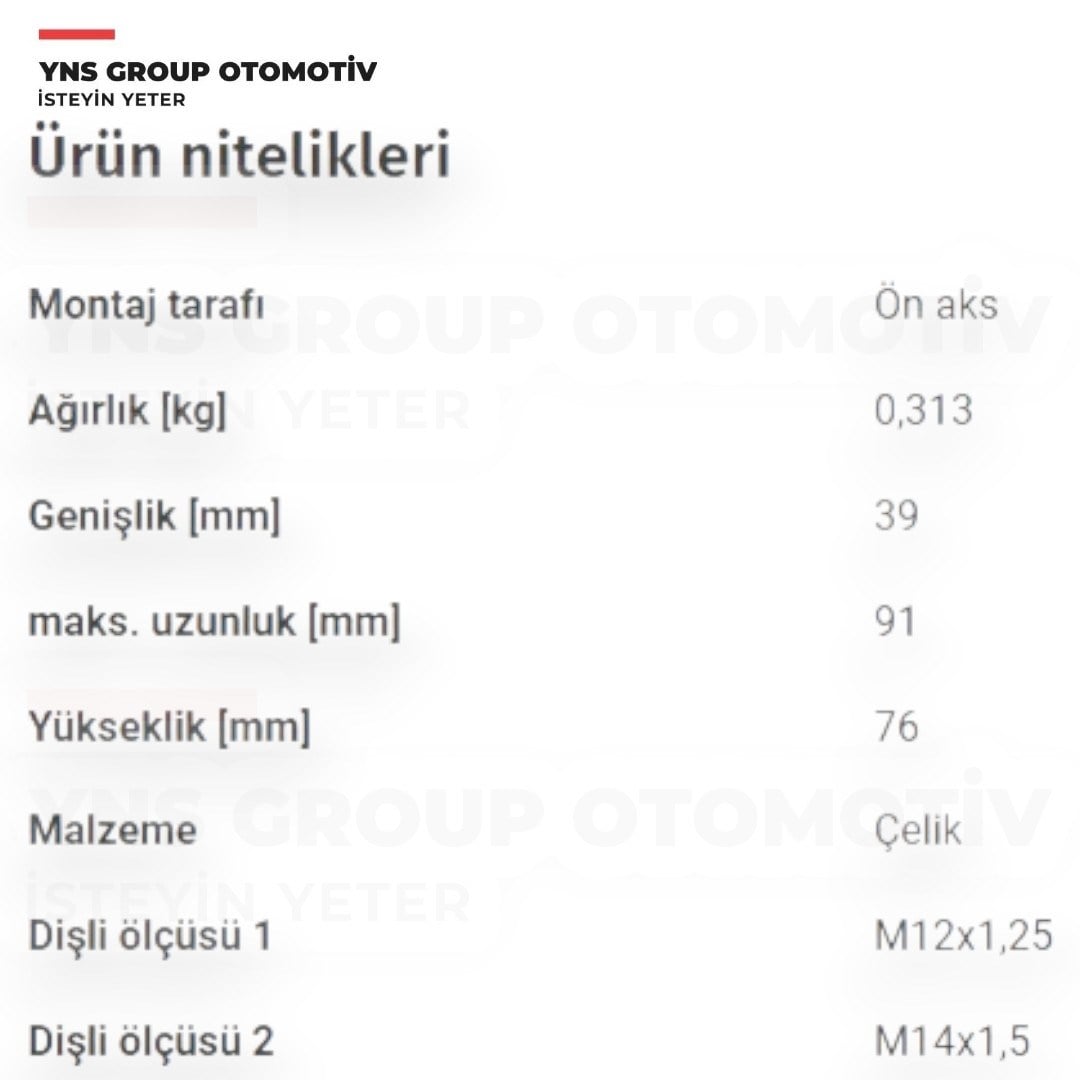 Daihatsu Terios (J1) 97-05 1.3 Dx Rot Başı Teknorot - Dh300 / 4504687401