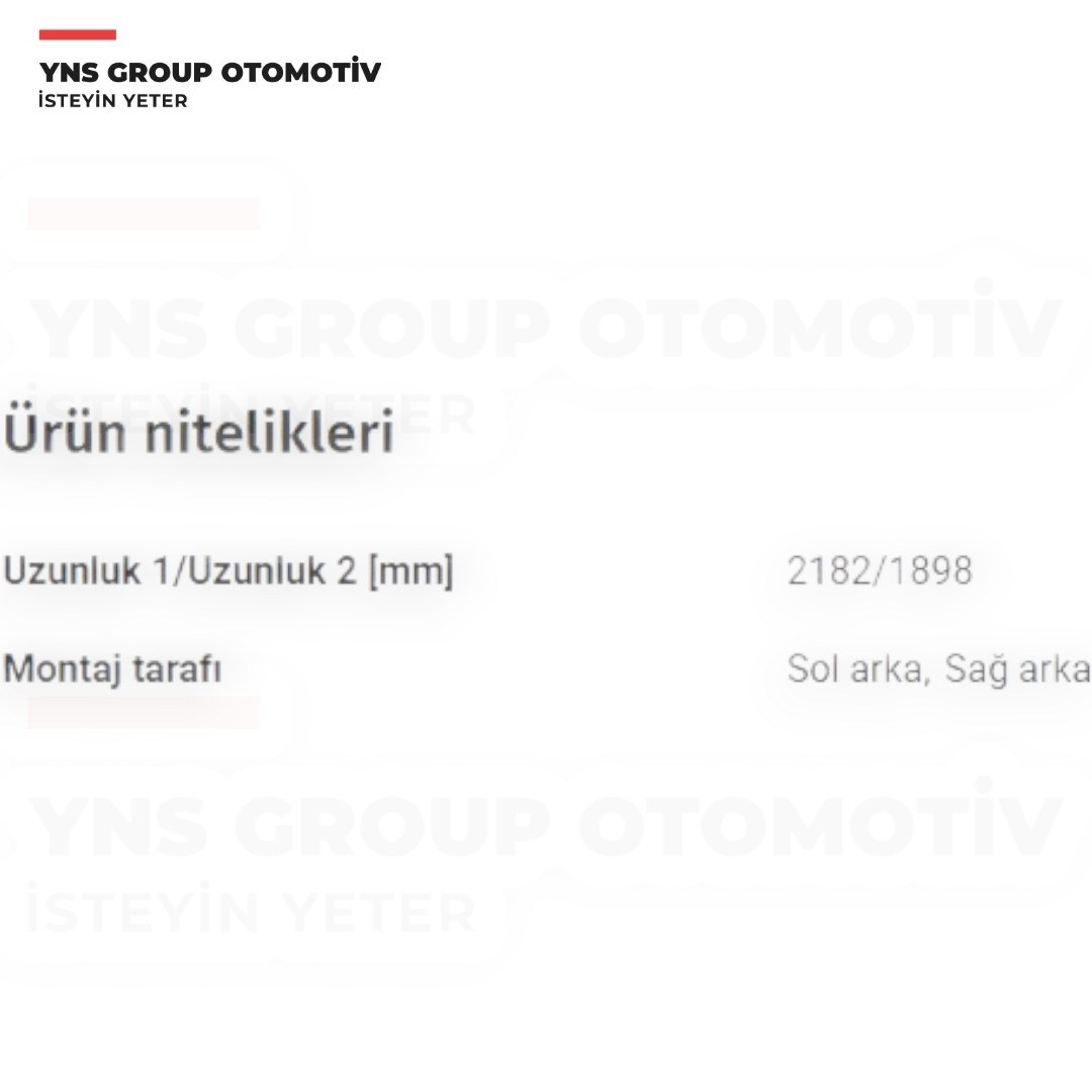 Fiat Doblo Maxi Uzun Sase 10-23 Opel Combo D 12- Arka El Fren Teli (Sağ = Sol) Cavo - 1102766 / 52093070