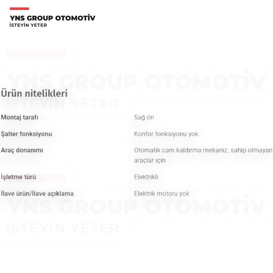 Fiat Stilo 01-08 Ön Cam Krikosu Sağ (Elektrikli) Valeo - 850177 / 46831654