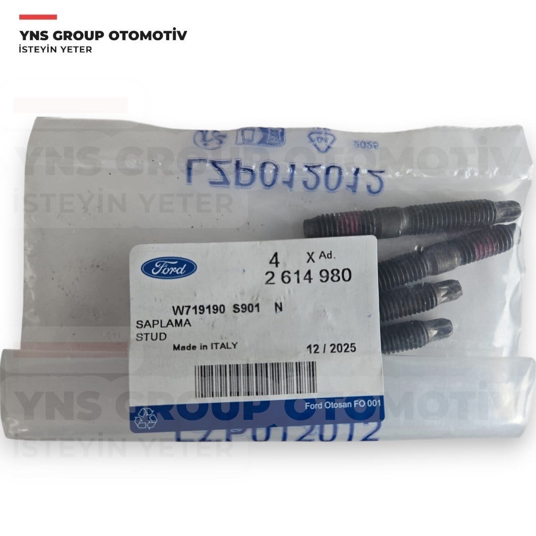 Ford Focus Kuga Mondeo Ranger Transit V362 V363 15- 2.0 Ecoblue Egsoz Manifoldu Turbo Bağlantı Civatası (M8x17.5 + M8x25) Orjinal Otosan - W719190s901