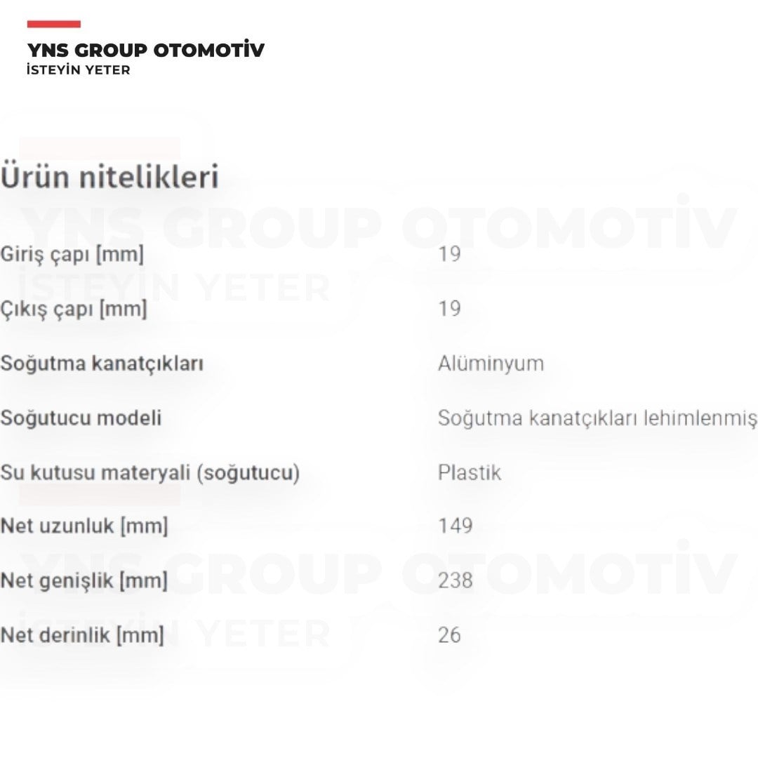 Ford Transit Custom V362 - V363 12- Kalorifer Radyatörü (Peteği) Kale - 355205