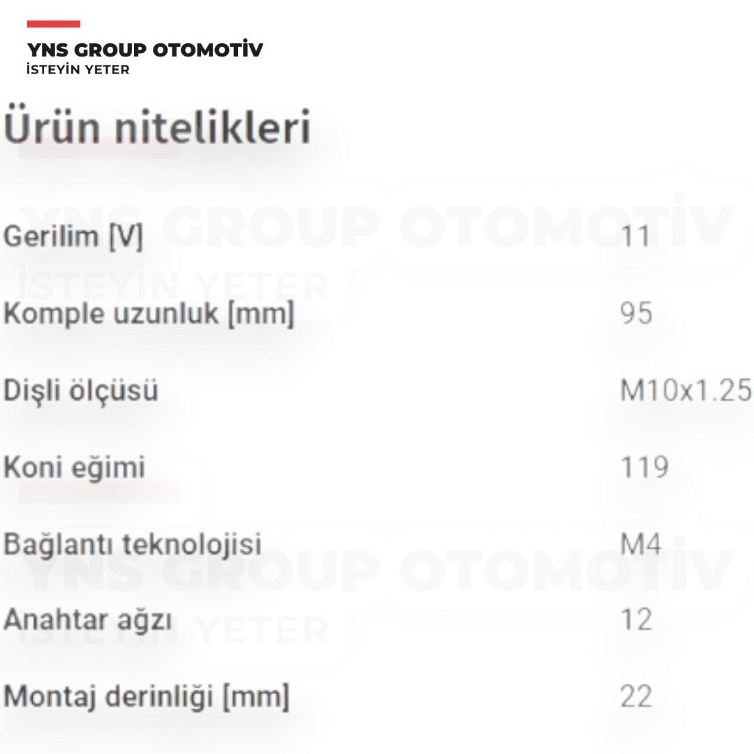 Hyundai H100 97- Starex 04- Kia Bongo K2500 Pregio 04- 2.5 Tci Nissan Pickup D21 Kızdırma (Isıtma) Bujisi 11v Svac - Sv048 / 3671042060