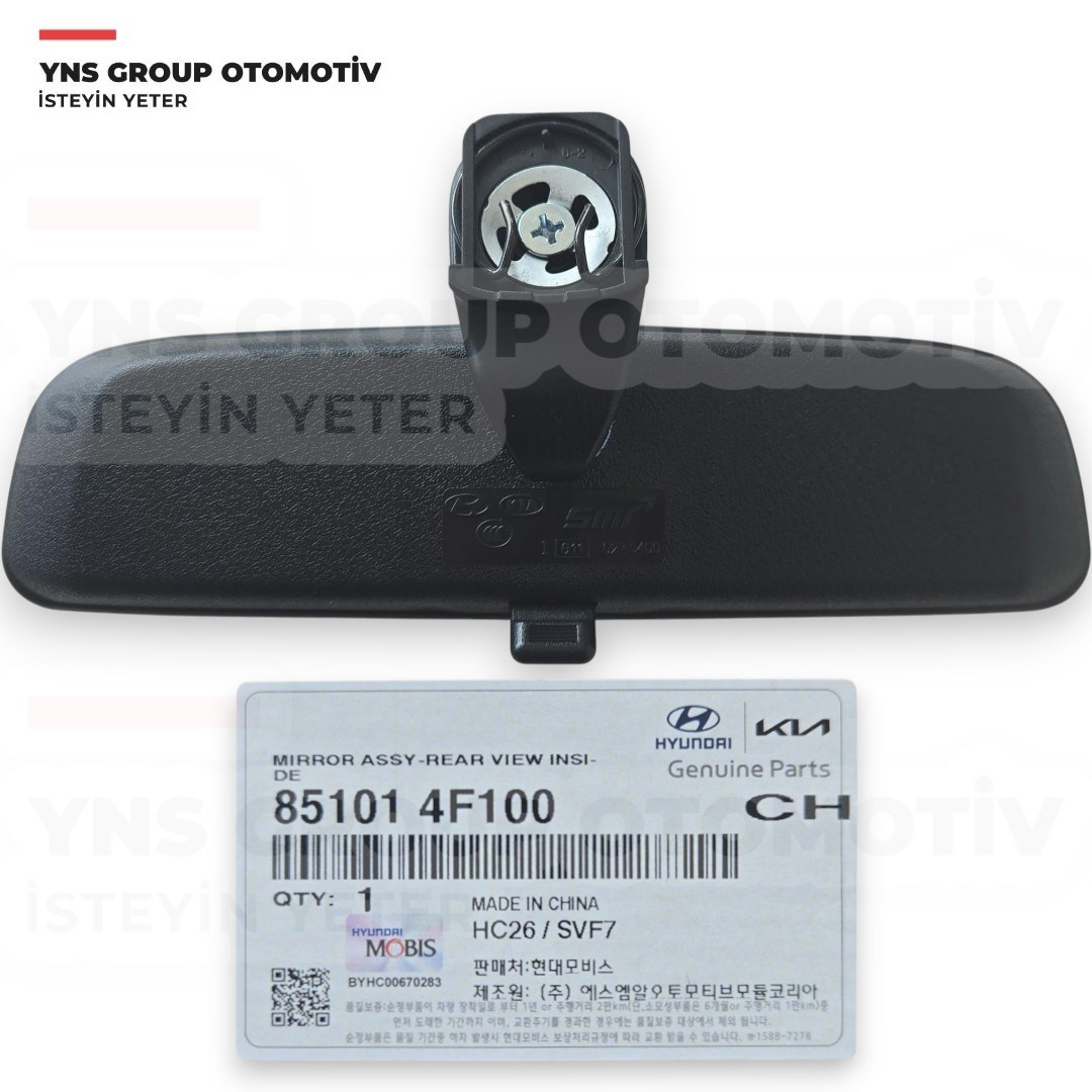 Hyundai H100 Kamyonet Porter 04-22 H-1 08- Kia Bongo K2500 06-22 Dikiz Aynası İç Orjinal Hmc - 851014f100