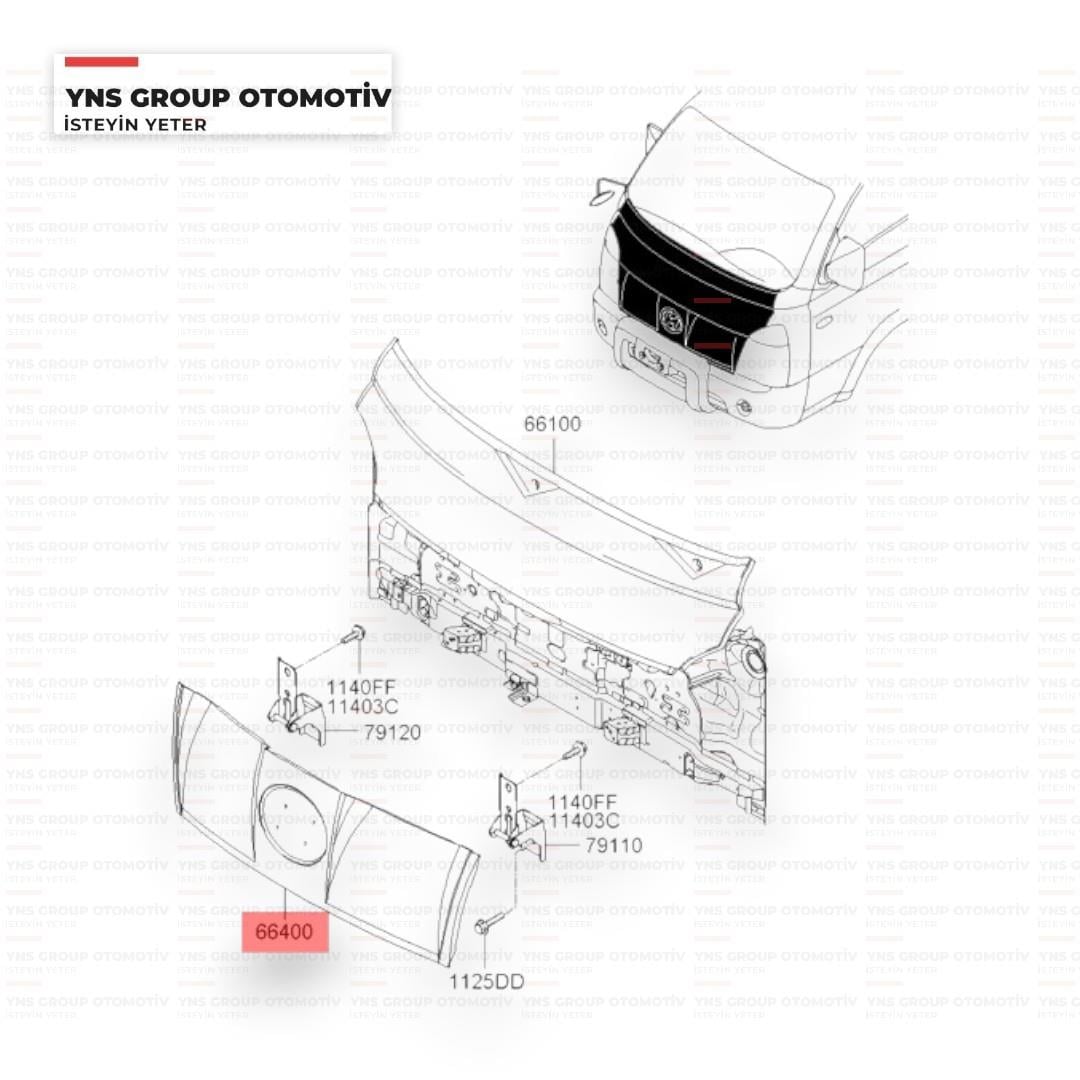 Hyundai H100 Kamyonet Porter 12- Ön Motor Kaputu Hmc - 664004f510
