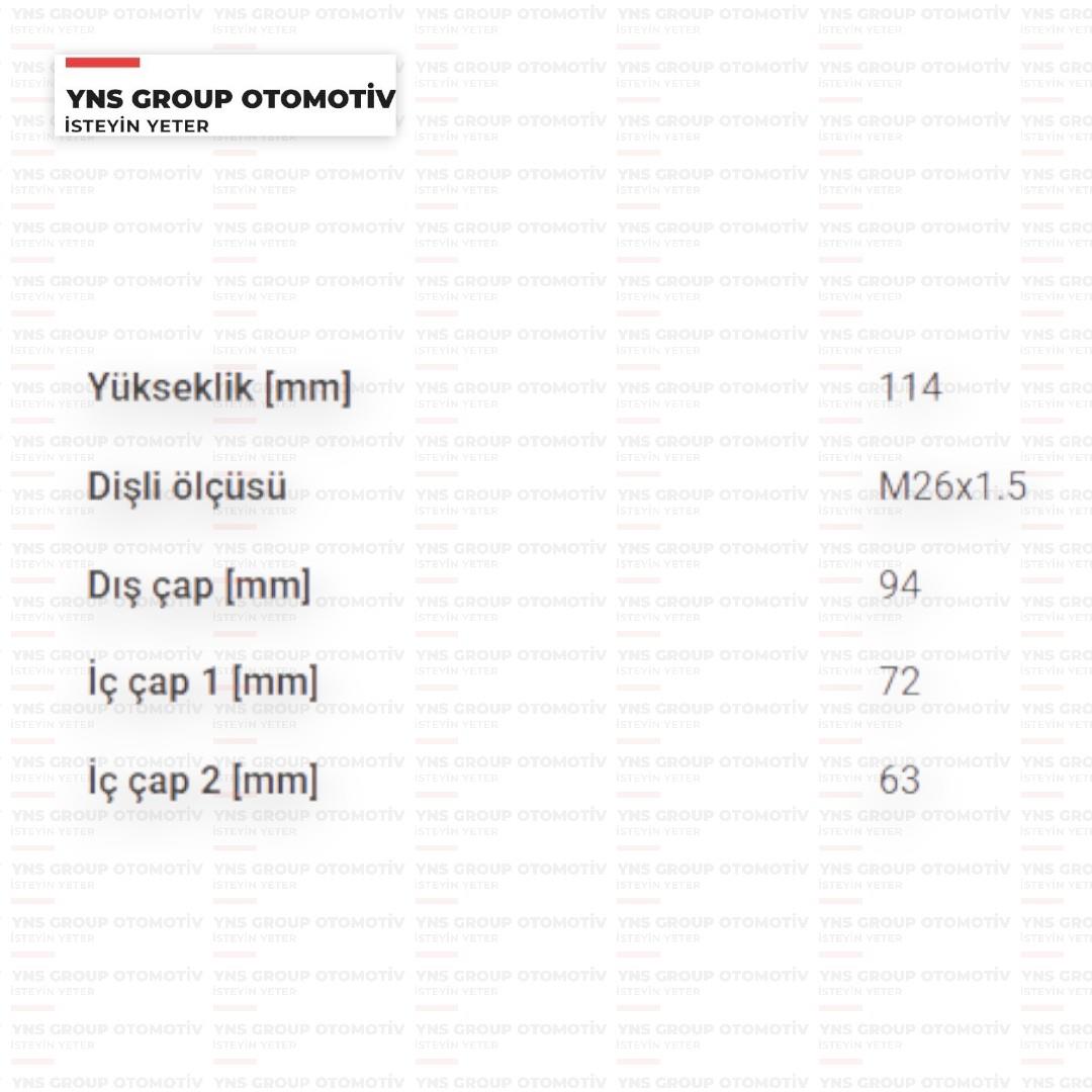 Hyundai H100 Starex 97- Kia Bongo K2500 04- Mitsubishi L300 97- Yağ Filtresi Kısa Tip Filtron - Op6324