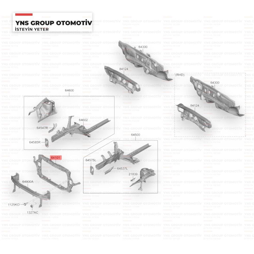 Hyundai İ20 Bayon 21- Ön Panel Yns - 64101q0000