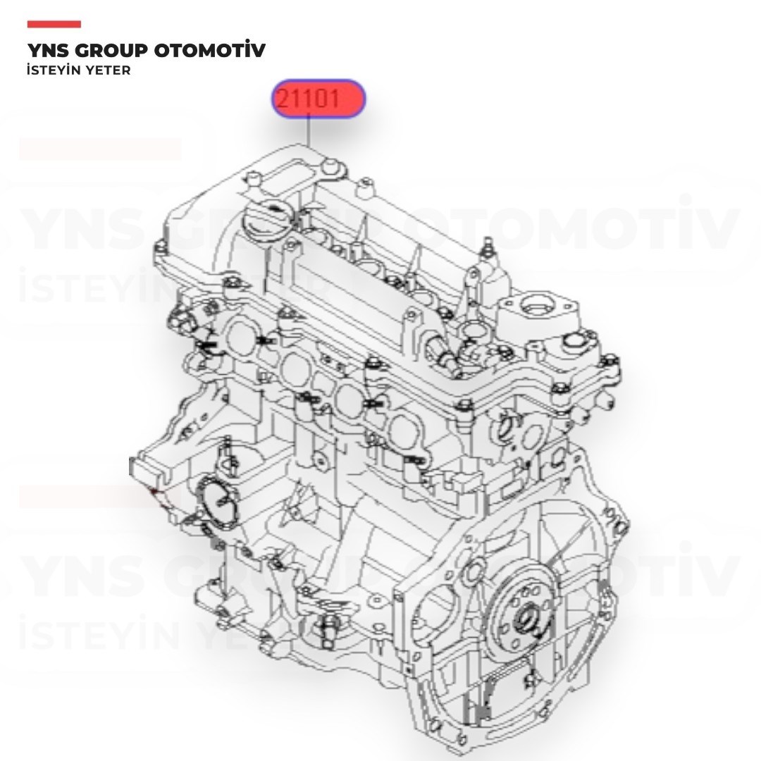 Hyundai Tucson 15- Kia Sportage 15- 1.6 T-gdi Komple Motor (G4fj) Yns - Z90312bz00