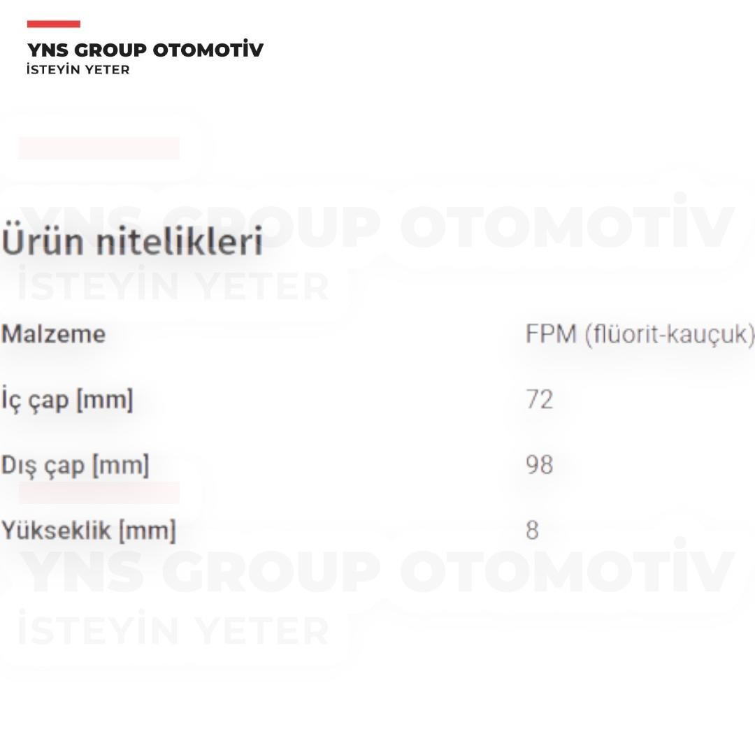 Hyundai Accent Blue Bayon I10 I20 I30 Kona 11- Kia Ceed Niro Picanto Rio Stonic 14- 1.0 T-gdi - 1.4 Gdi Krank Arka Keçesi (72x98x8) Hmc Orjinal - 2144303011