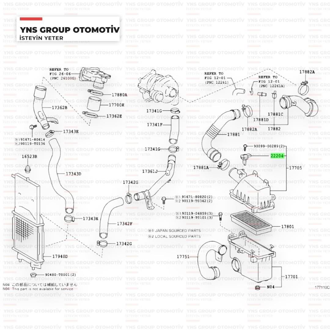 Lexus Is II 05-12 2.2 2ad-ftv Toyota Auris 07-18 1.4 - 2.0 - 2.2 Avensis 08-18 2.0 - 2.2 Corolla 06-18 1.4 Land Cruiser 07- 4.5 Rav4 Verso 06-18 2.0 - 2.2 Yaris 05-18 1.4 D-4d Hava Akış Metresi (Sensörü) Denso Oem - Dma0218 / 2220426010