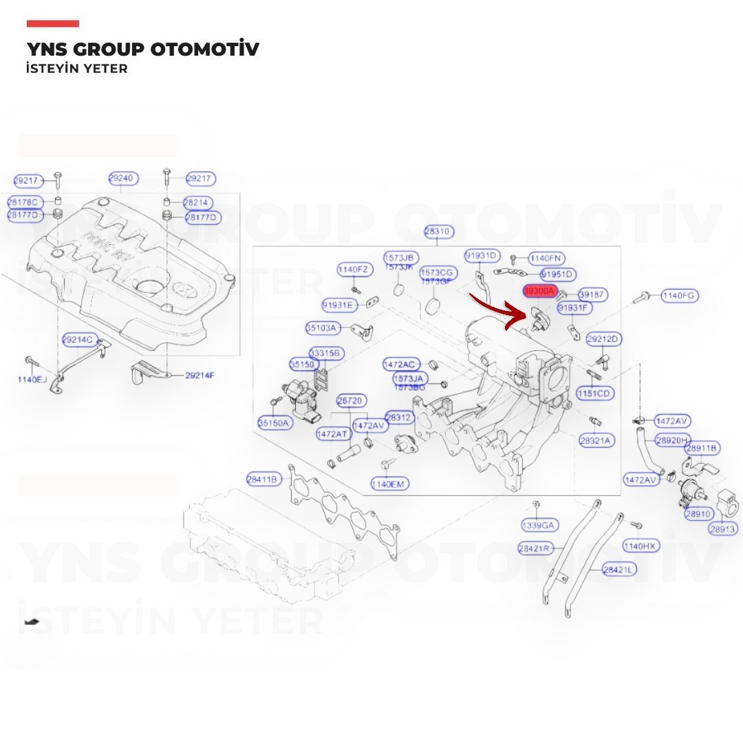 Hyundai Accent 00-05 Atos 98-03 Coupe 98-09 Elantra 00-10 Era Getz I10 Matrix Santafe Sonata Tucson 01-10 Kia Cerato Picanto Rio Sportage 05-10 Emme Manifold Basınç (Map) Sensörü Hmc Orjinal - 3930022600