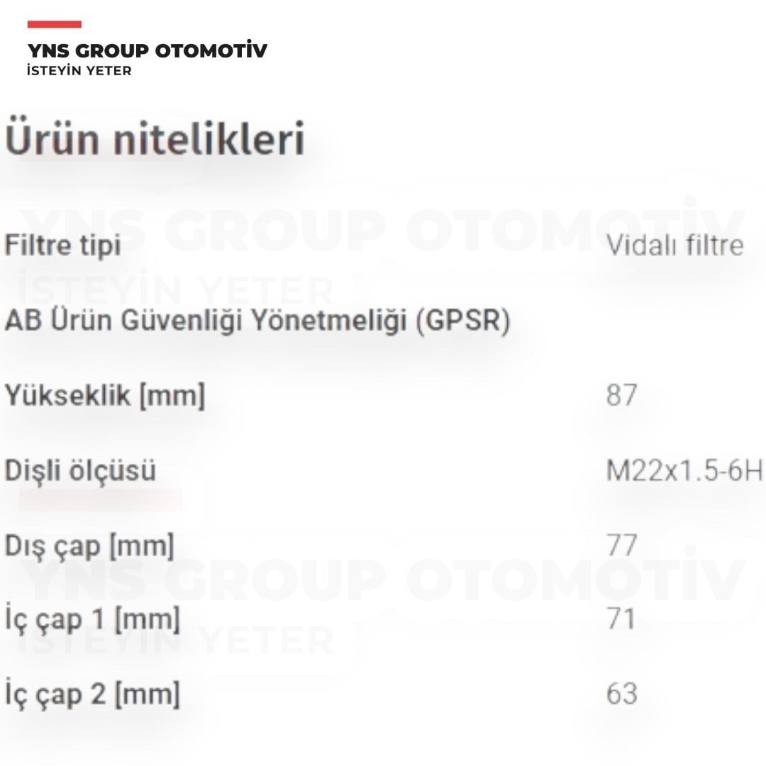 Mg Hs 18- 1.5 T-gdi Benzinli Yağ Filtresi Filtron - 10604737