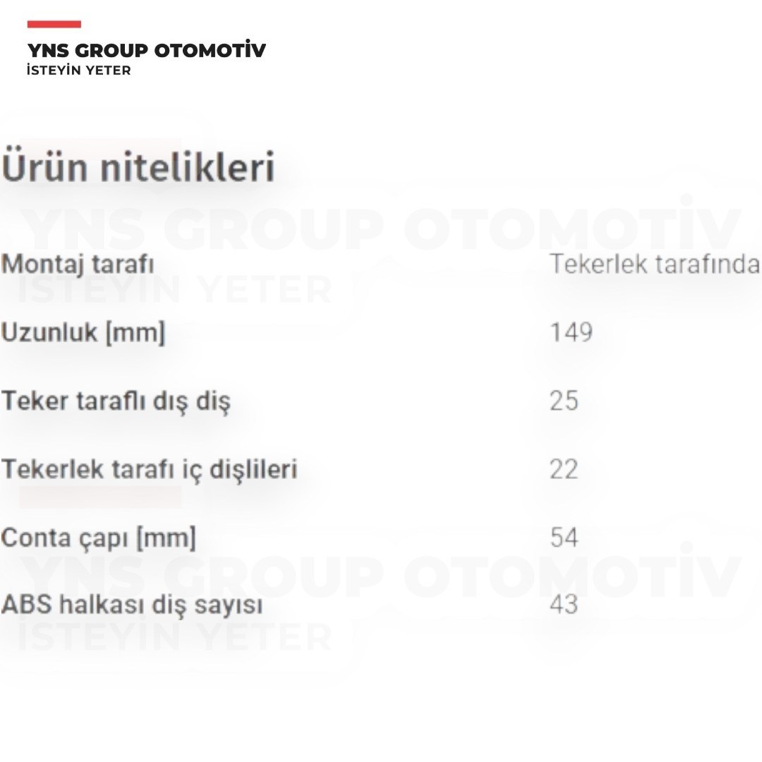 Mitsubishi Space Star 98-04 1.3 - 1.6 Aks Kafası Dış (Absli) Yns - Mr377715