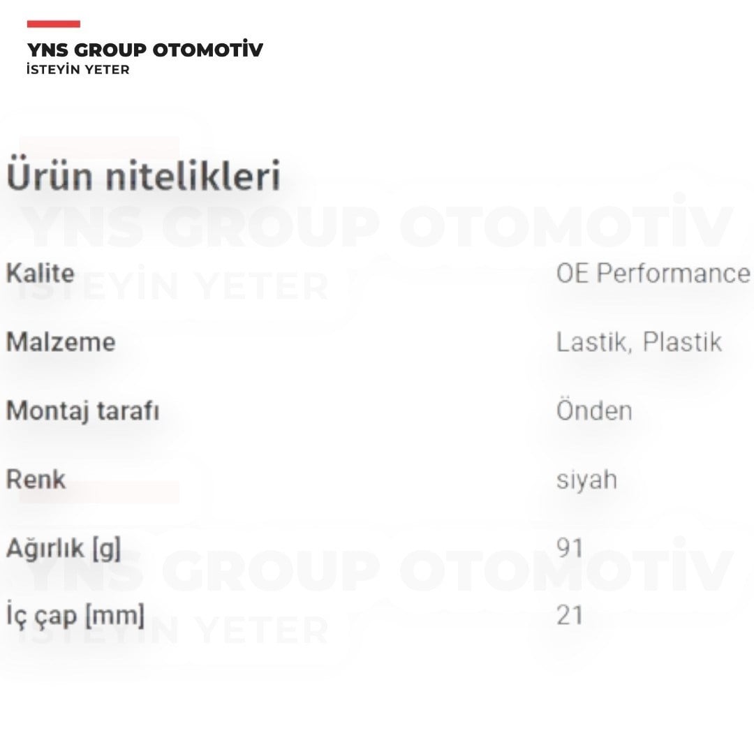 Nissan Juke 10-19 Qashqai J11 14-21 Renault Kadjar 14-21 Ön viraj Demiri Orta Lastiği (21 mm) Rapro - R53398 / 546134ea0b