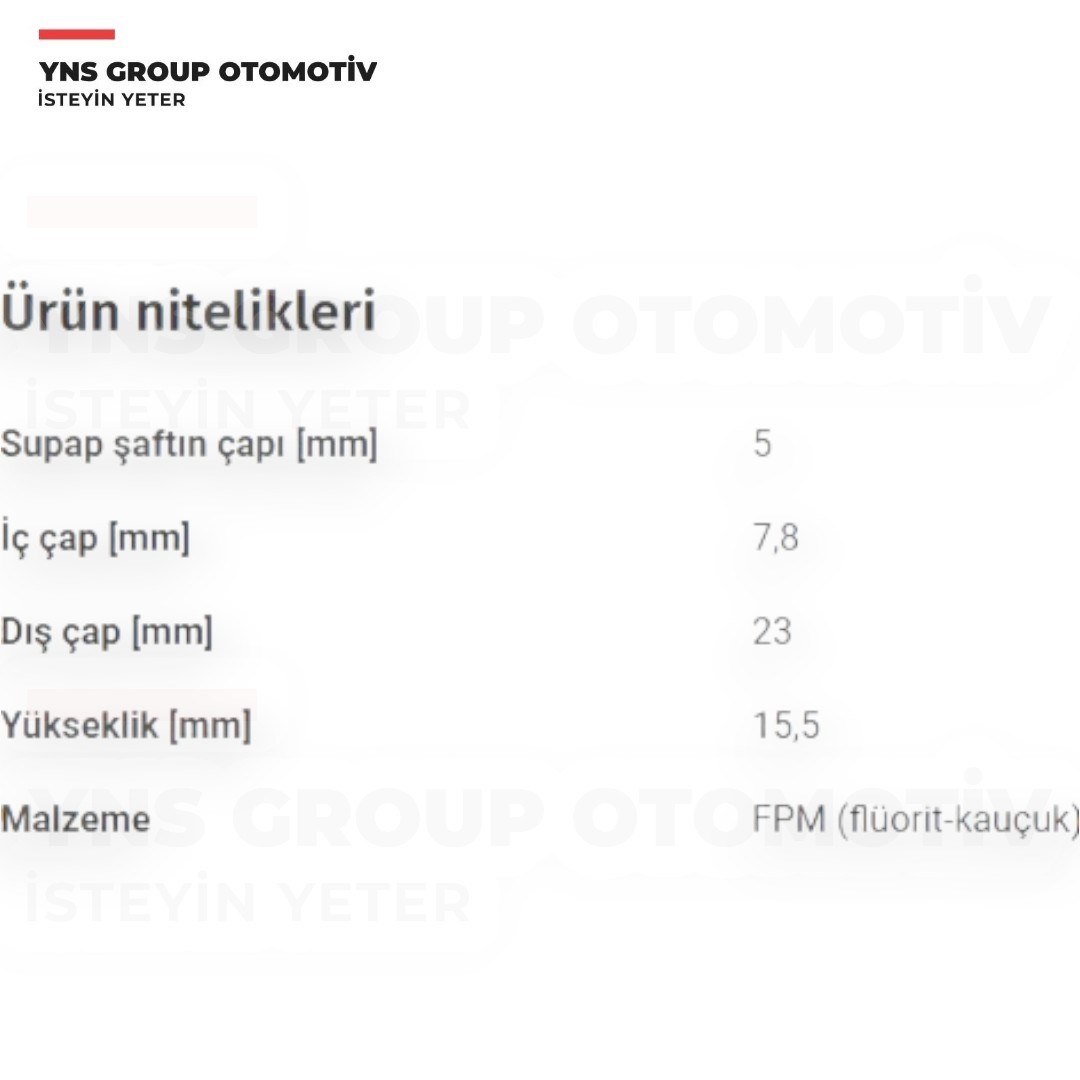 Opel Astra G - H - J Insignia A Zafira C Meriva Corsa D - E A16xer - Z16xep 1.6 16v Subap (Duman) Lastiği Takımı (5 mm) Victor Reinz - 123661301