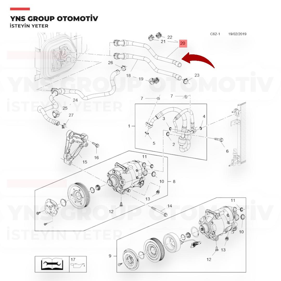 Opel Astra J 10-18 Insginia 10- A14xer B14xer A14net B14net Kalorifer Giriş Hortumu Gm Orjinal - 39013704