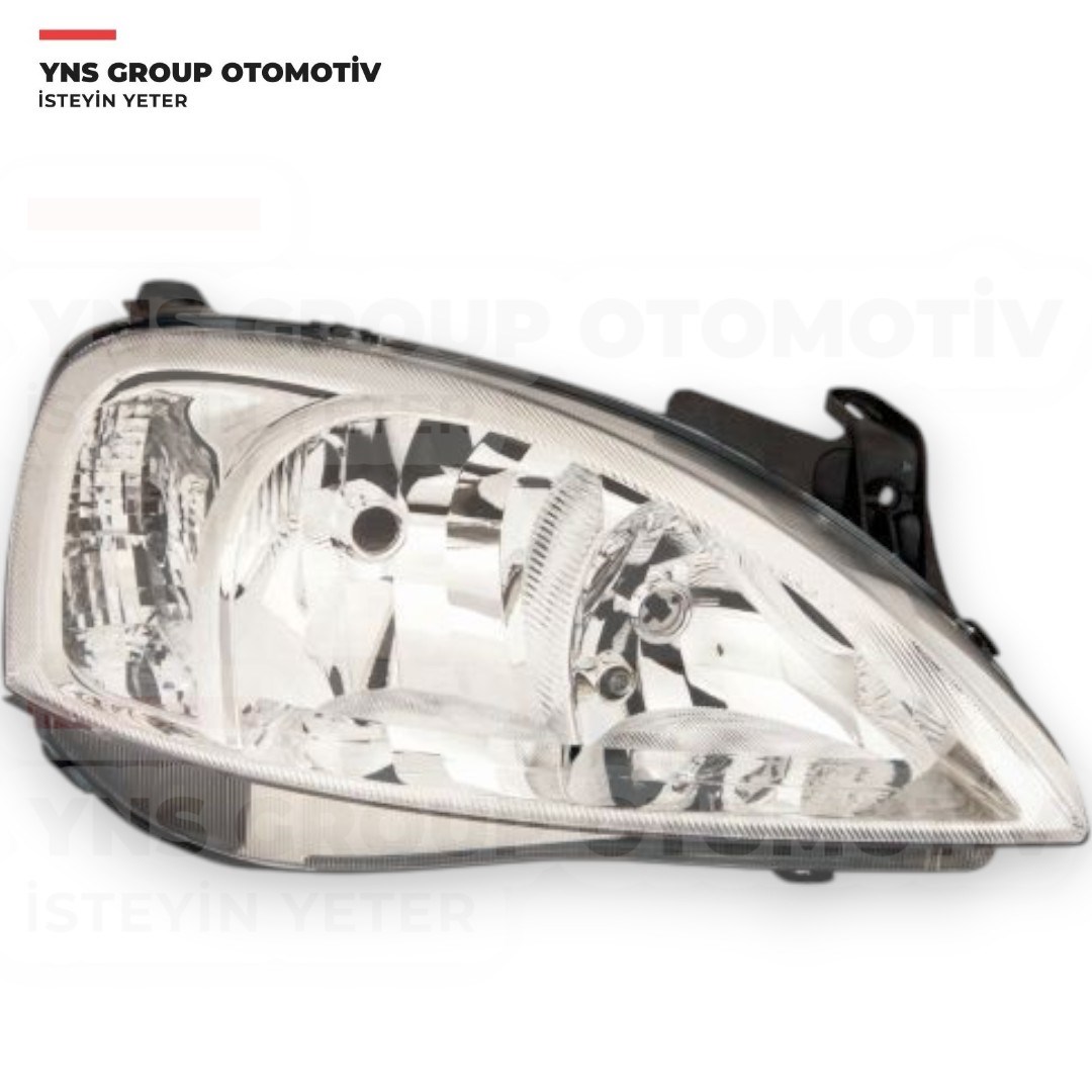 Opel Combo C Corsa C 01- Ön Far Lambası (Elektrikli - H7 + H1) Sağ Depo - 4421125rldem / 1216160