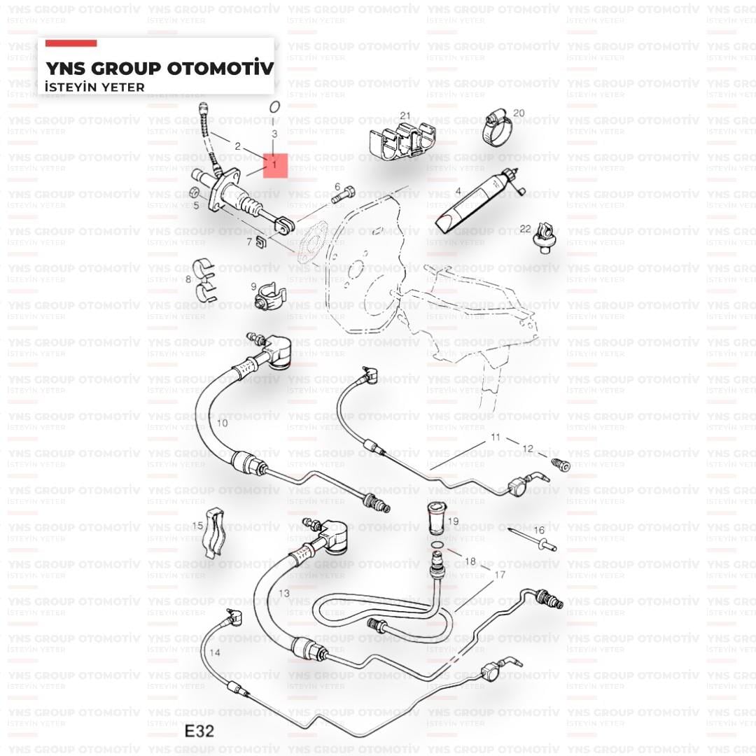 Opel Vectra B 96-02 1.6 - 2.0 Debriyaj Üst Merkezi Marelli - 359004800140 / 90522656