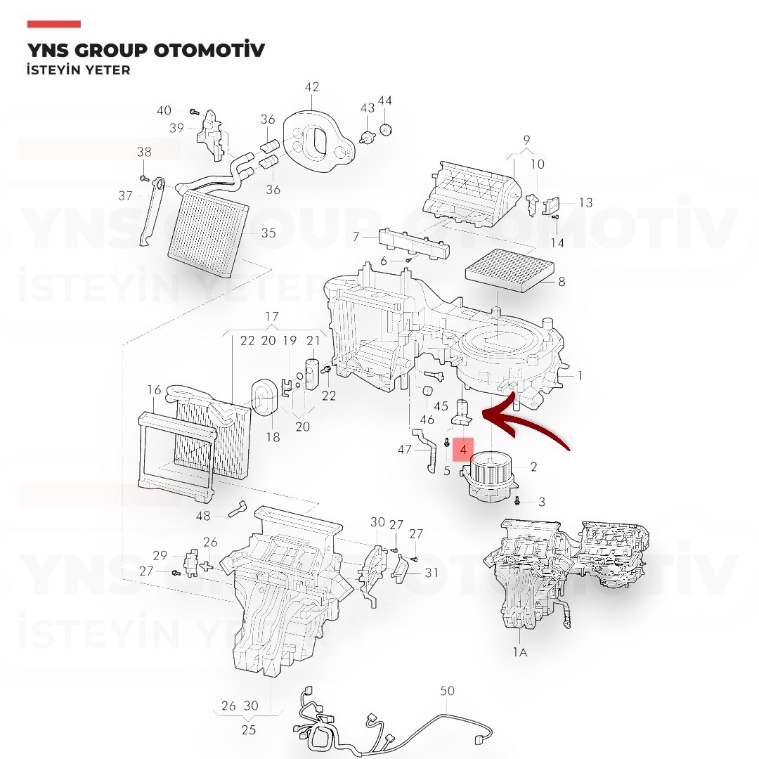 Skoda Fabia Kamiq Scala 18- Vw T-Cross 18- Kalorifer Rezistansı Topran - 120851001 / 2q0959263a