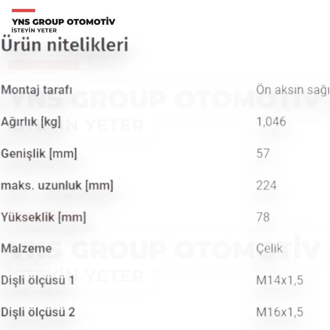 Ssangyong Tivoli 15- Xlv 15- Rot Başı Dış Sağ Ayd - 16689 / 4666035050