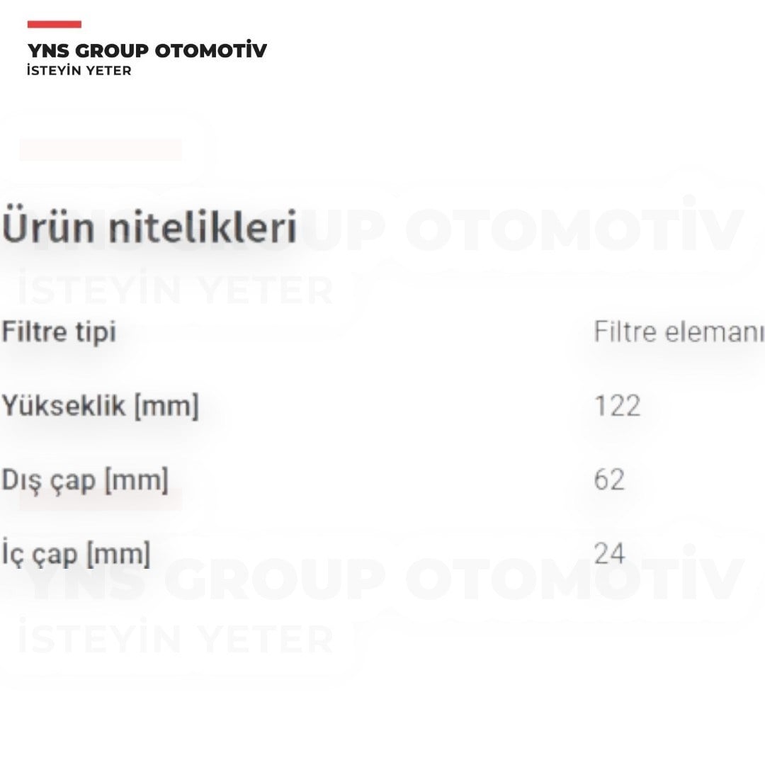 Ssangyong Korando 19- (1.5 - 1.6 e-Xgdi) Tivoli 19- Torres 22- Xlv 20- (1.5 Tgdi- 1.6 Xdi) Yağ Filtresi Elemanı Purflux - L1137 / 6731803009