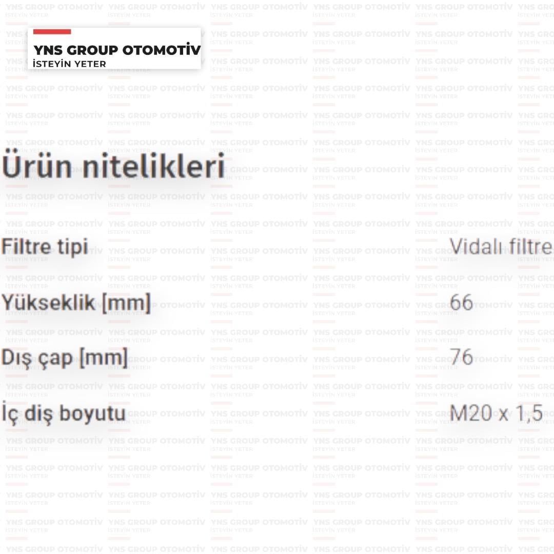 Ssangyong Tivoli 15- Xlv 16- 1.6 Cng (G16df) Yağ Filtresi Blueprint - Adh22118 / 1731840025