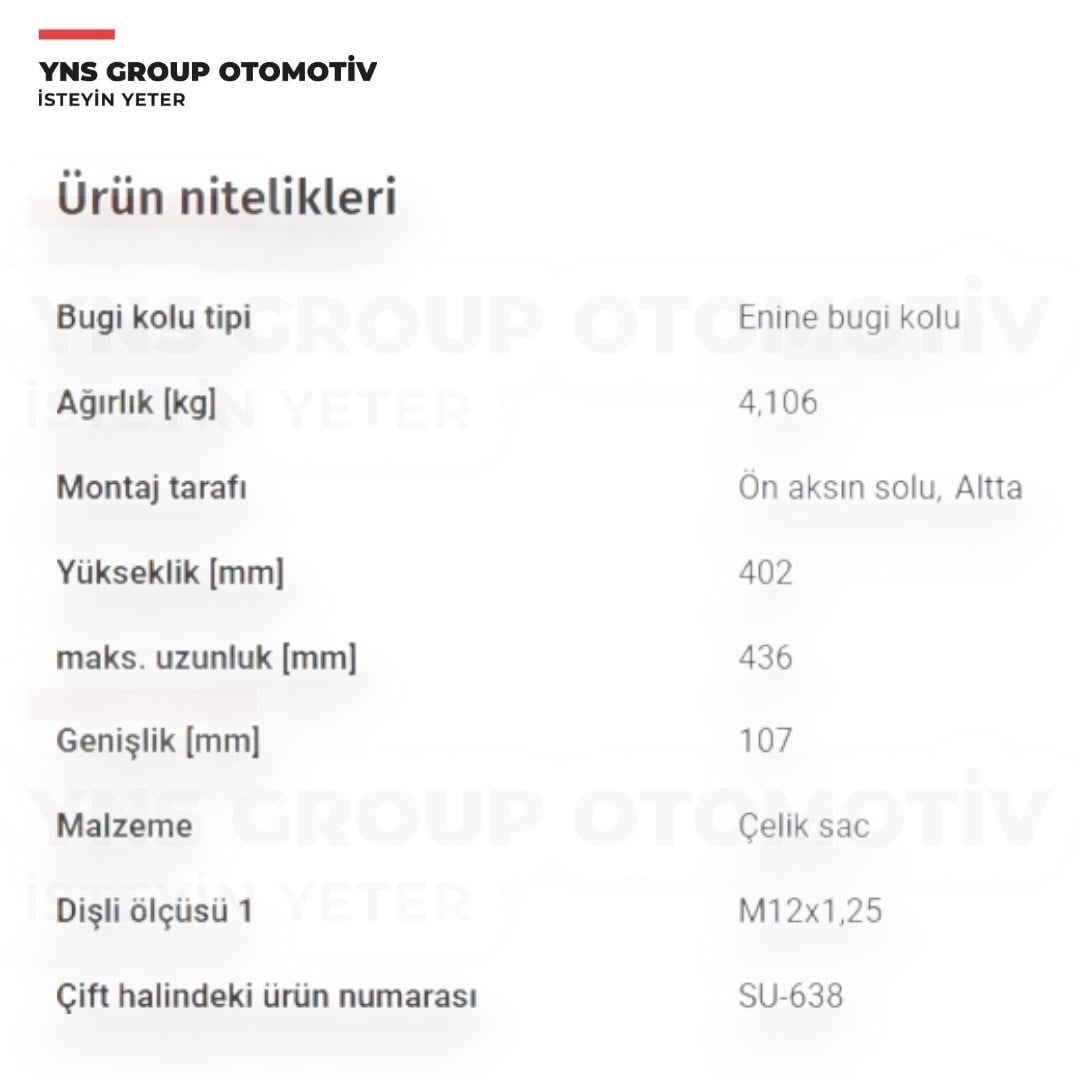 Subaru Xv 12-17 Alt Salıncak Sol (Rotilli) Teknorot - Su639 / 20202fj050