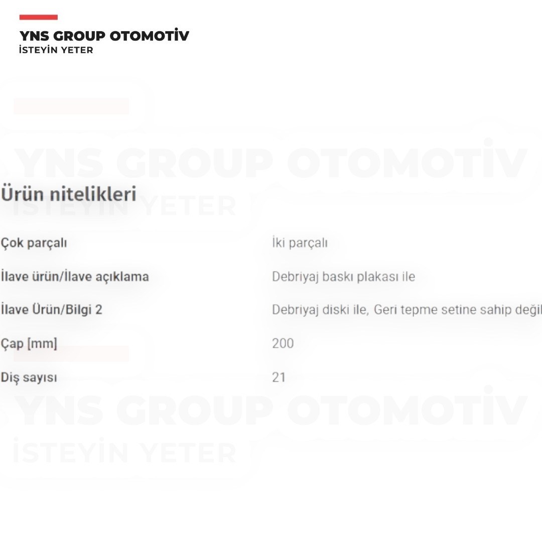 Toyota Auris 08-18 Corolla 08-18 Yaris 08-18 1.33 cc (6 Vites) Debriyaj Seti (Rulmansız) Aısın - Kt319rb / 3125052211 / 3121052130