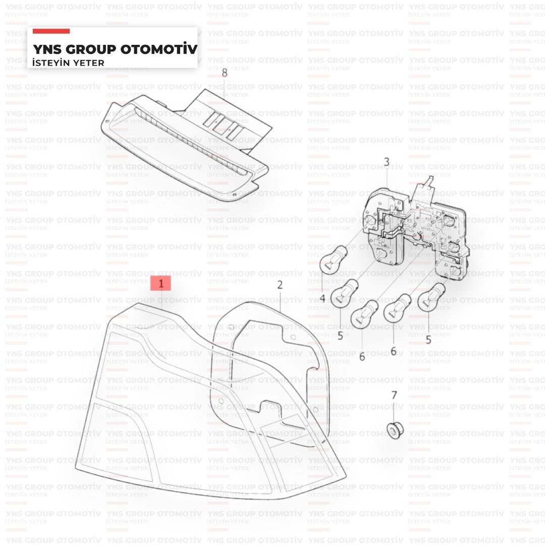 Volvo S40 II 08-12 Stop Sol (Ledsiz) Marelli - 714027171704 / 30763497
