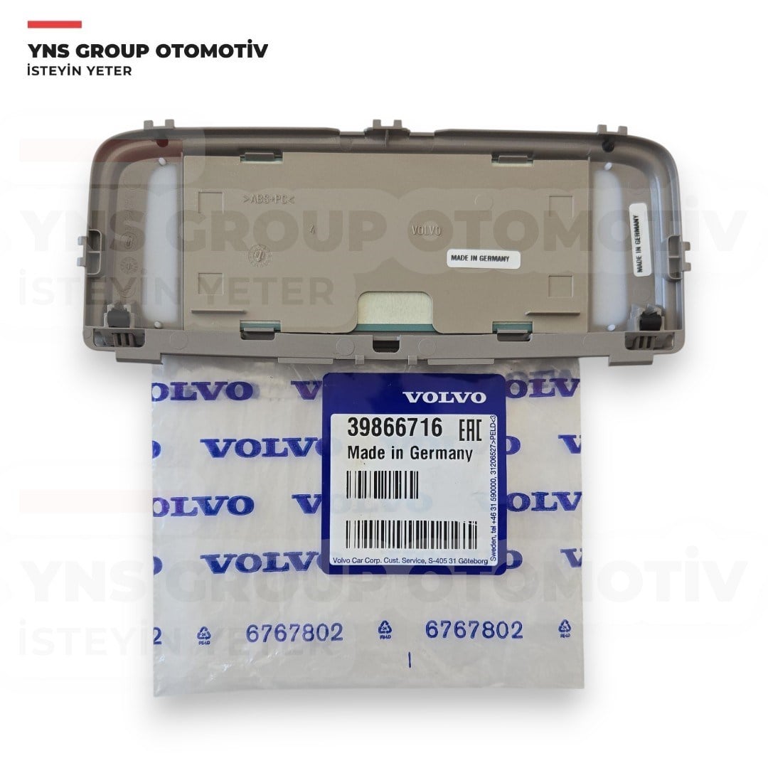 Volvo C30 07-13 S40 07-12 V50 04-12 Güneşlik Aynası Kapaklı (Işıklı) Sağ - Sol Orjinal - 39866716