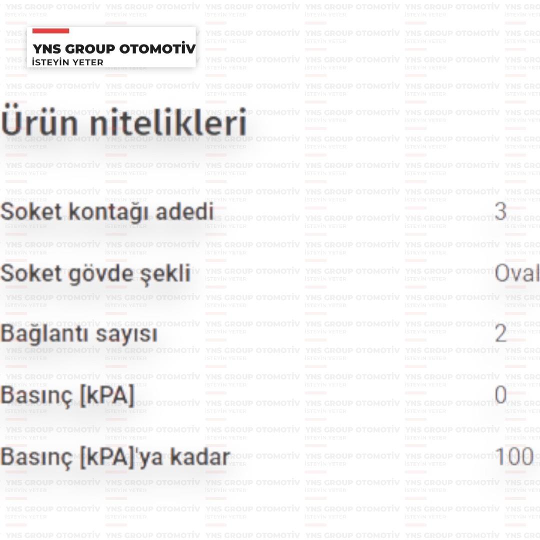 Volvo Xc40 (536) 18- (B3154) Partikül Basınç Sensörü Ngk - 77344 / 31697983