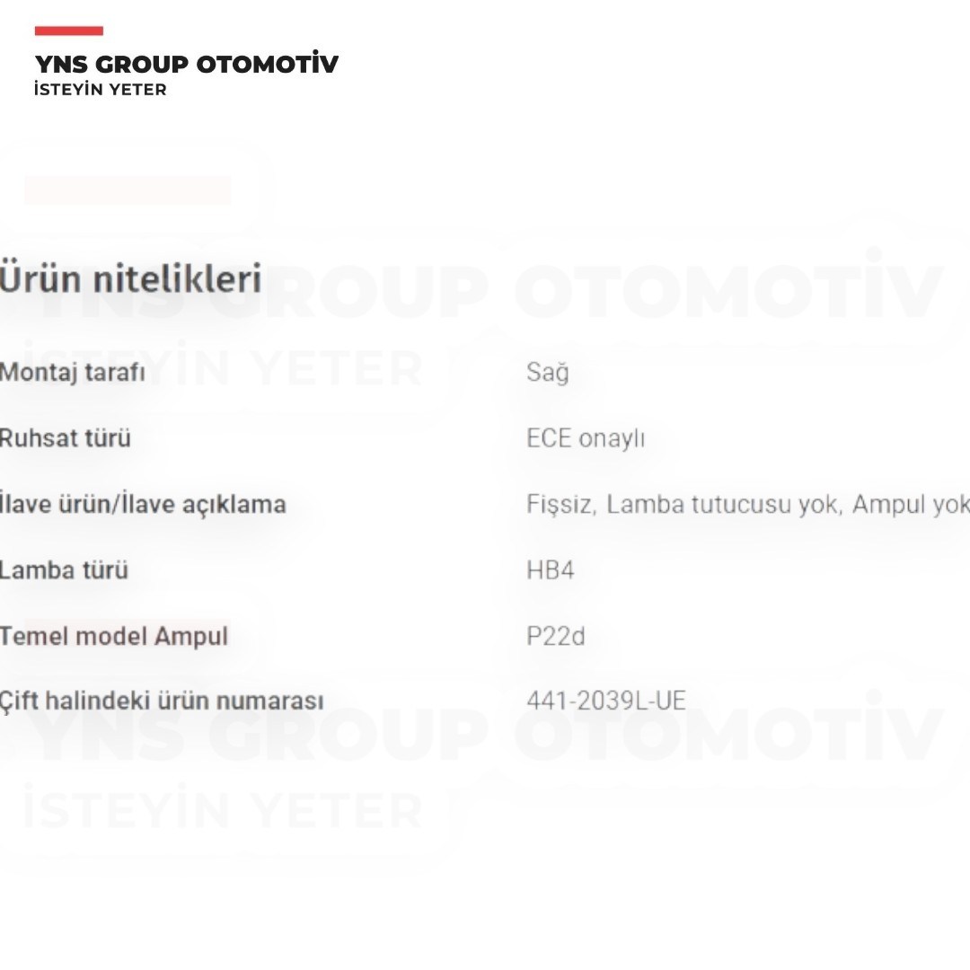 Vw Caddy 03-10 Golf V 04-13 Tiguan 07-18 Touran 03-10 Ön Sis Farı Lambası Sağ Depo - 4412039rue / 1t0941700c