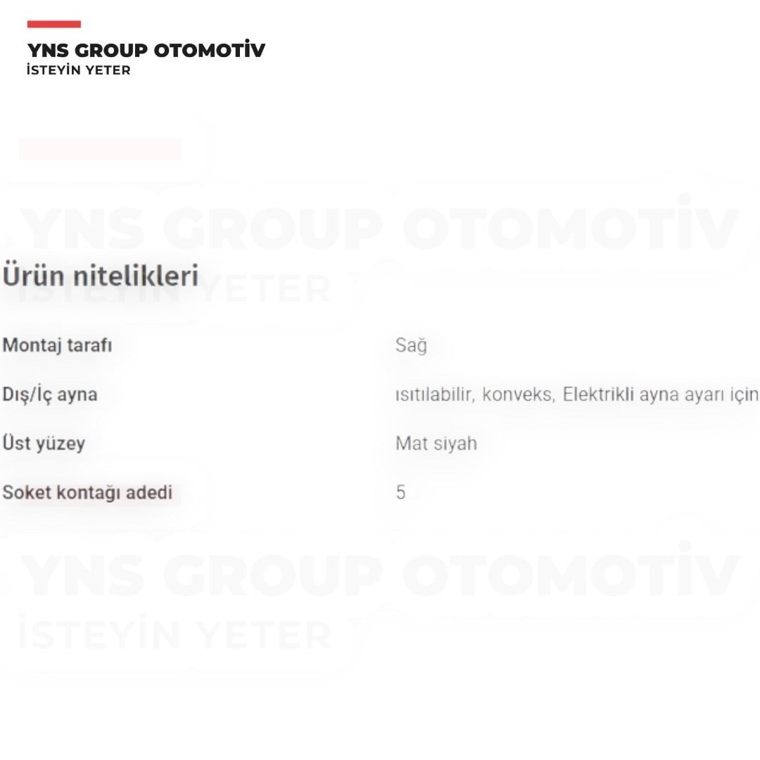 Vw Caddy 04-20 Dış Dikiz Aynası Sağ (Elektrikli - Isıtmalı) (5 Pin) Viewmax - Vm375ehr / 2k1857508k