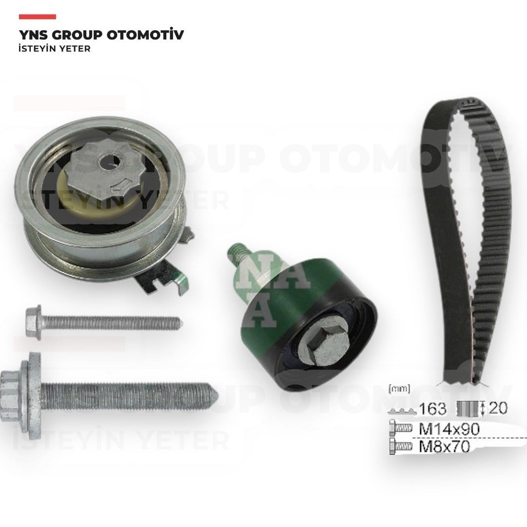 Vw Golf 6 - 7 Jetta Passat Caddy Audi A1 A3 A4 1.2 - 1.4 Tsi (Cjza - Cxsa) Triger (Eksantrik) Kayış Seti Ina - 530059211