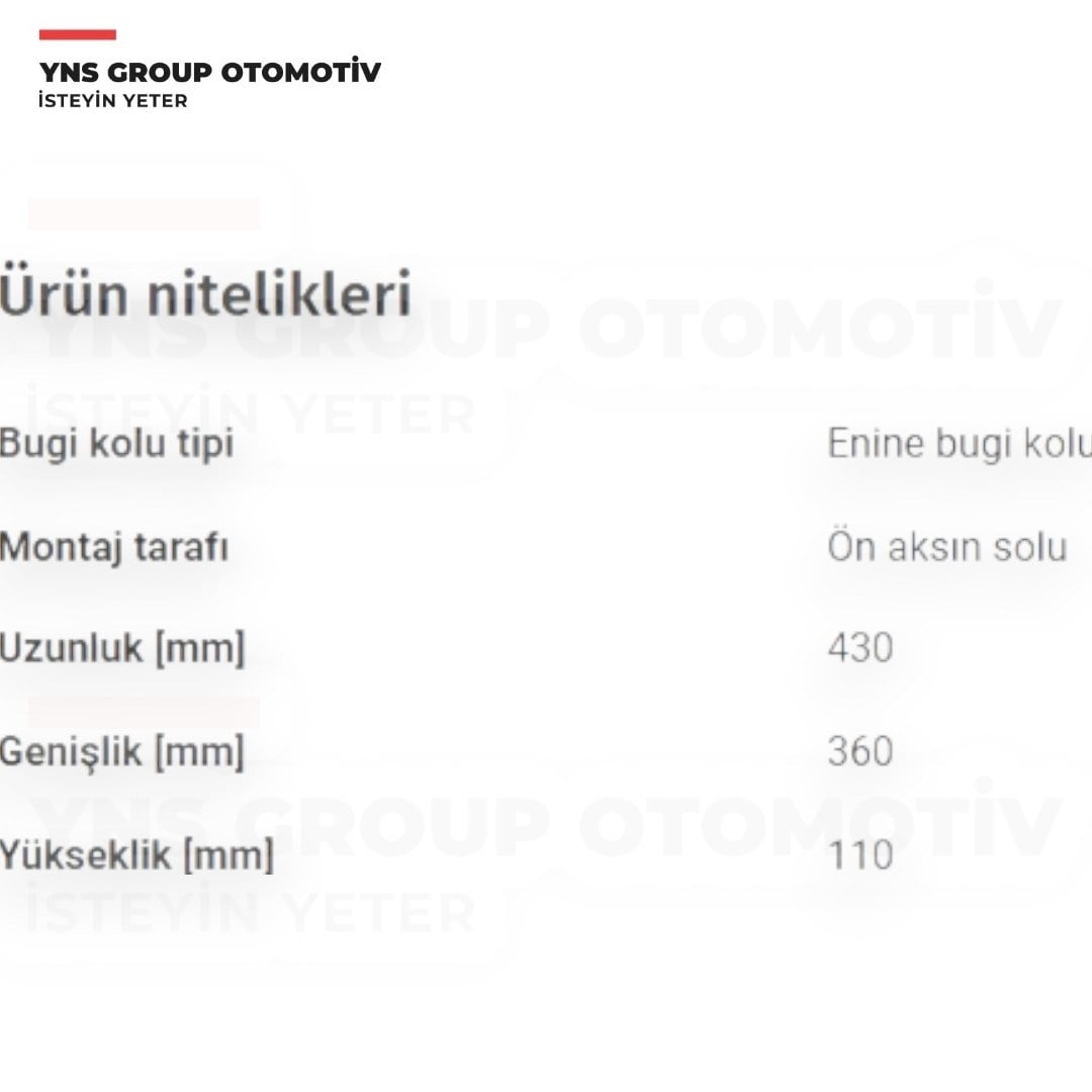 Audi A3 03-12 TT 08-12 Seat Altea Leon Toledo 04-12 Skoda Octavia 05-13 Süperb Yeti 08-15 Vw Caddy Golf Jetta Scirocco Touran 04-15 Salıncak Sağ (Rotilli) Ayd - 10491 / 1k0407152bc