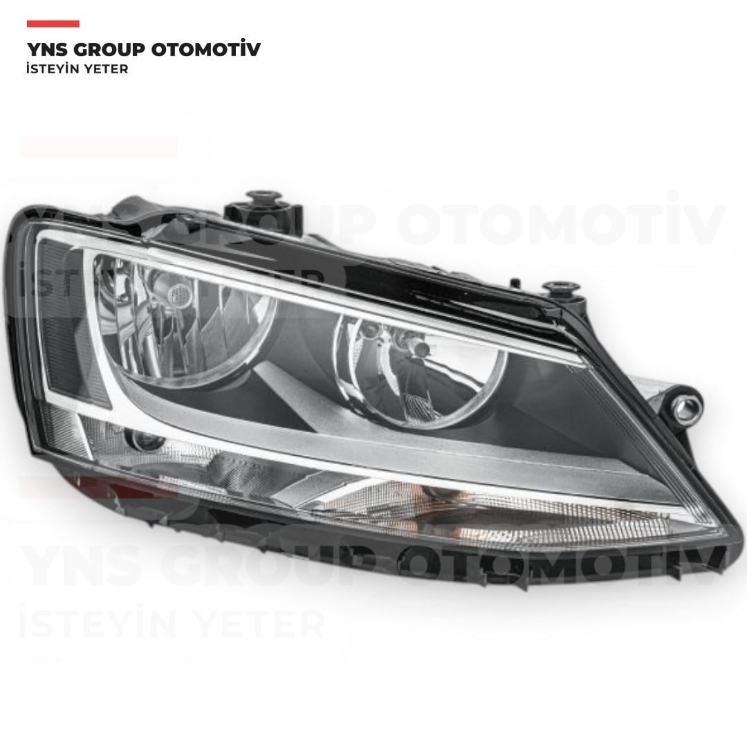 Vw Jetta 10-17 Ön Far Sağ (Elektrikli - Motorlu - Siyah) Depo - 44111g6rmldem2 / 5c7941006h