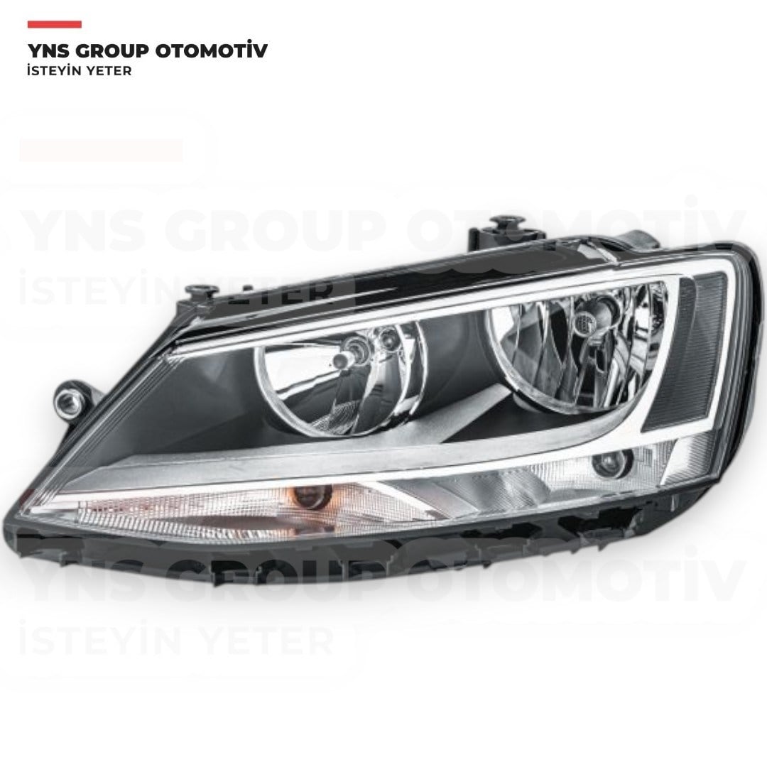 Vw Jetta 10-17 Ön Far Sol (Elektrikli - Motorlu - Siyah) Depo - 44111g6lmldem2 / 5c7941005h